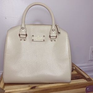 Kate Space Bag, White Leather